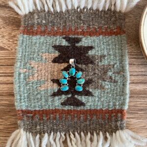 Kingman Turquoise Naja Pendant